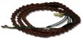 Plaited handset cable with textile Brown